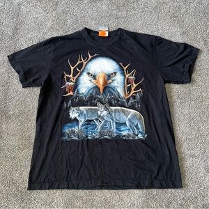 Vintage 80’s/90’s Single Stitch Rock Eagle T Shirt Men’s Size 2XL